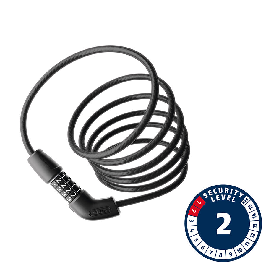 Abus Helix 2508C Cable lock Combination 8mm 150cm 4.9' Black