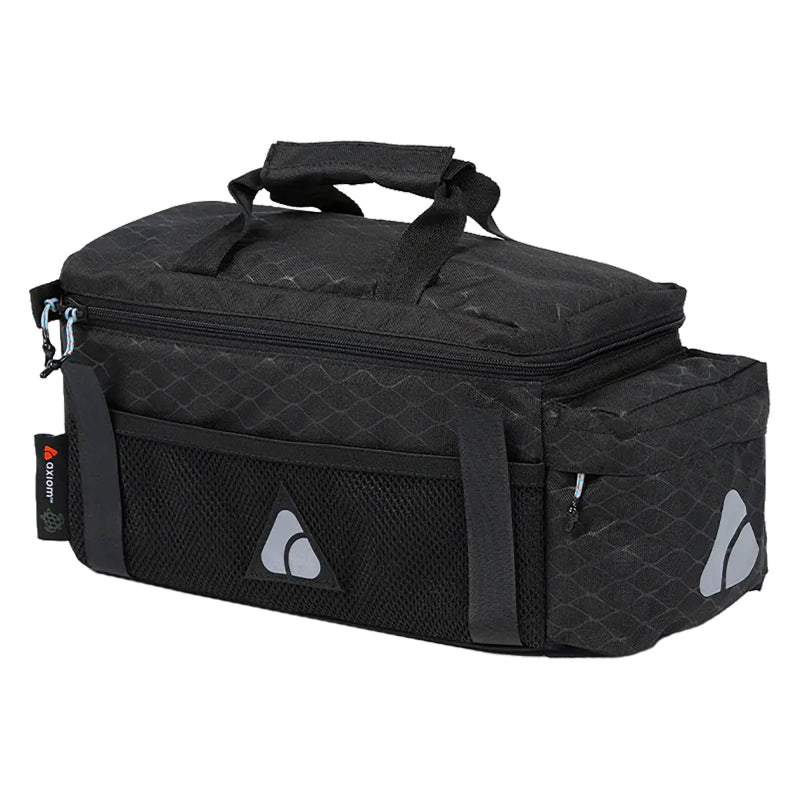 Axiom Oceanweave Icepack Trunk 9 Trunk Rear Rack Bag Velcro Straps 7x11.8x5.9` 549 c.i. Black