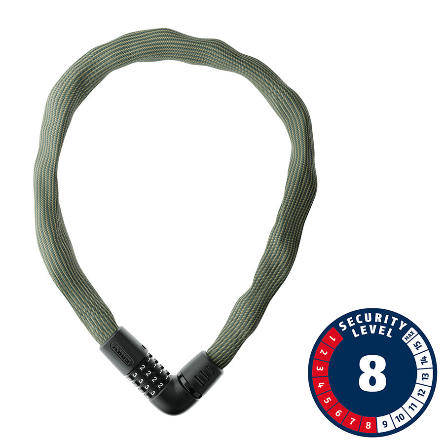 Abus IVERA 7210C Chain Lock Combination 7mm 110cm 43.3'' Green