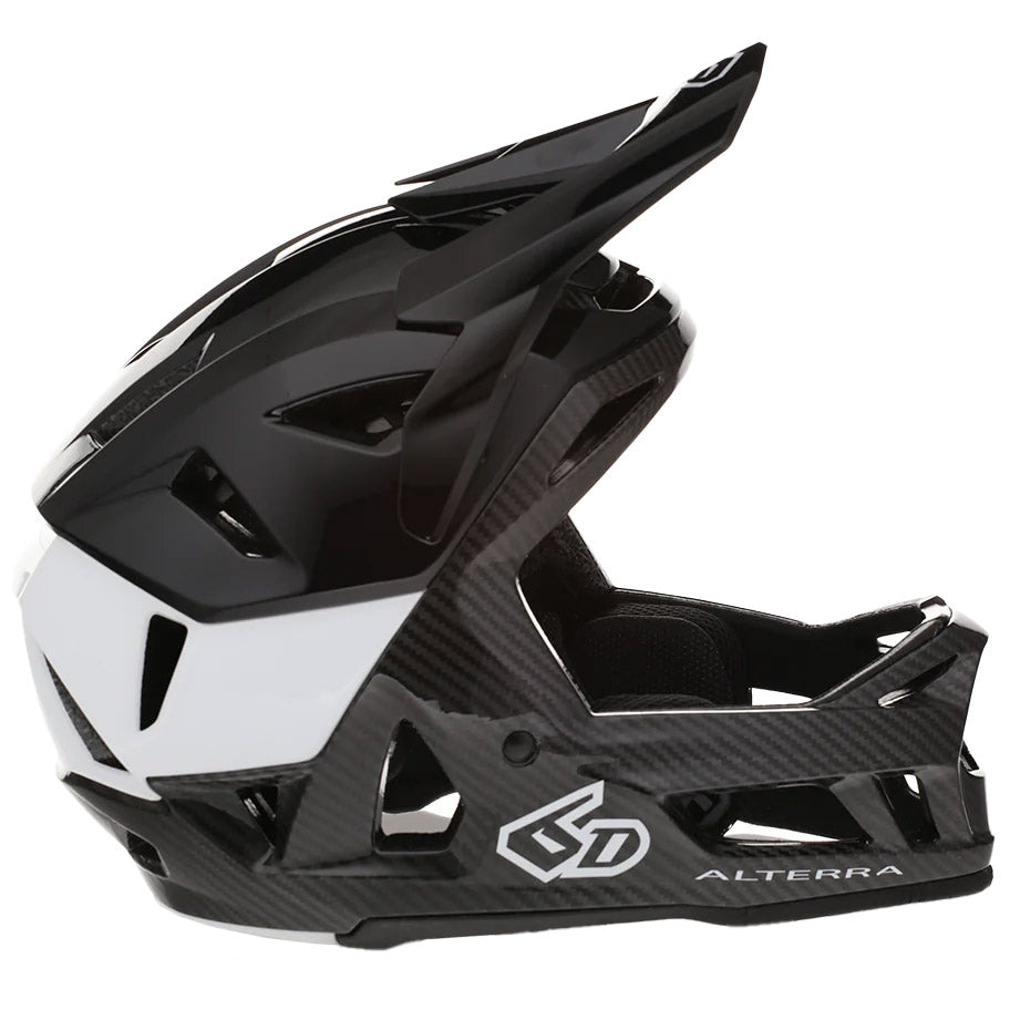 6D Helmets Alterra Helmet Solid Gloss Black/White - M/L