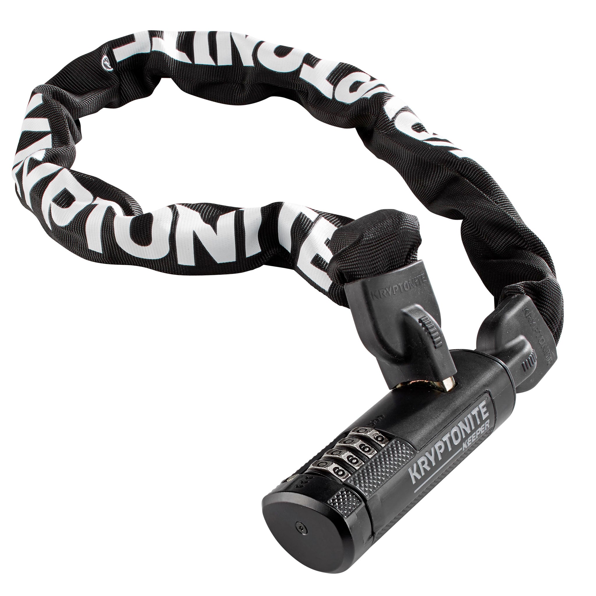 Kryptonite Keeper 712 Combination Integrated Chain Black