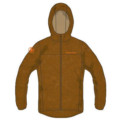 Endura Hummvee Windproof Shell Jacket  Large Trail Bronze