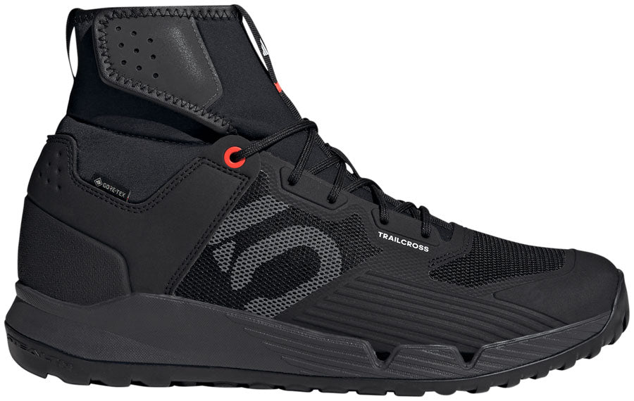 Five Ten Trailcross GTX Flat Shoes - Men's Core Black / Gray / Solar Red 13