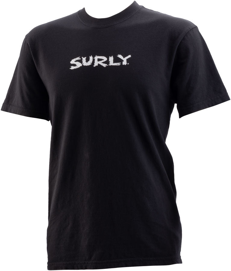 Surly Scratchy Logo Short Sleeve T-Shirt - Unisex Black Medium