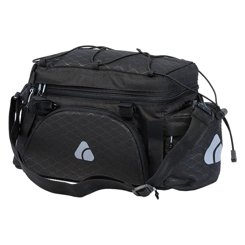 Axiom Oceanweave Icepack Trunk X19 Trunk Rear Rack Bag Velcro Straps 7.9x11.8x5.9` (Closed) 1135 c.i. Black