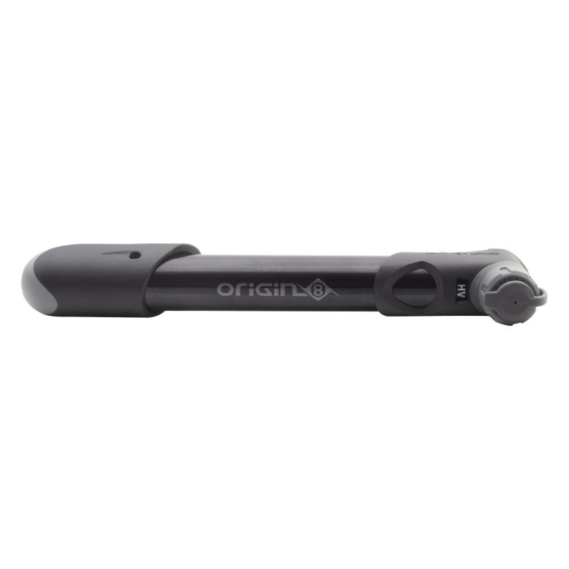 Origin8 Airaid All-Road HP/HV Mini Pump  PV/SV 80psi / 120psi 7` Aluminum Black