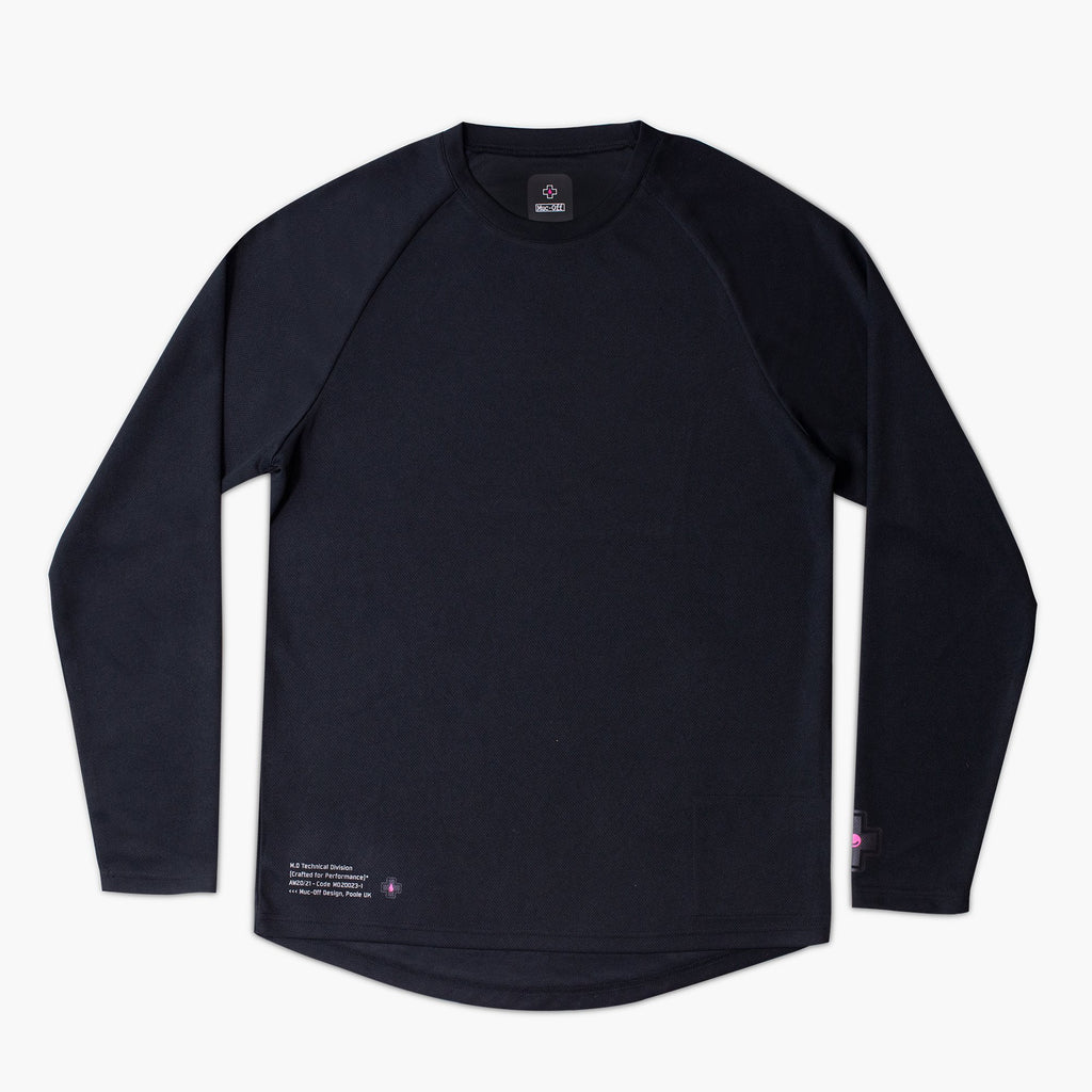 Long Sleeve Mountain Bike Jersey - Black - L