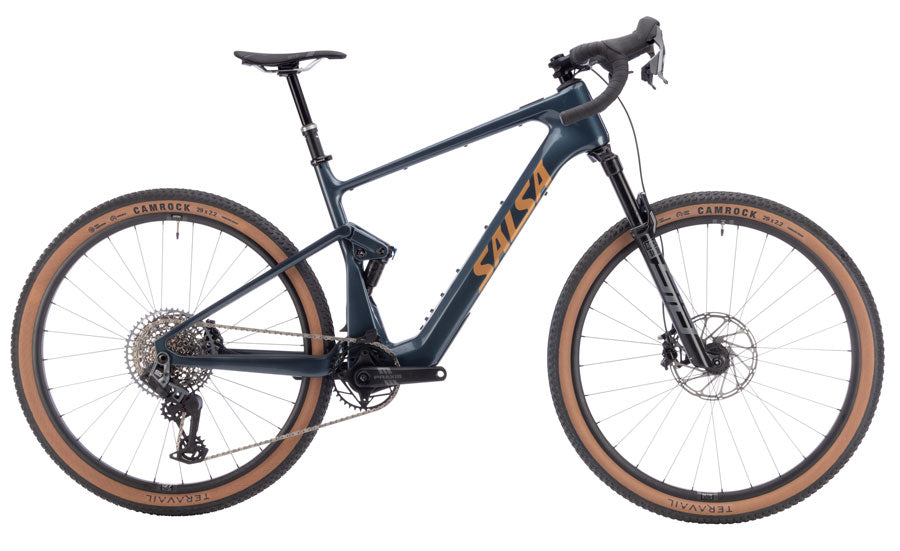 Salsa Wanderosa C Rival GX AXS Transmission Ebike - 29" Carbon Charcoal Large