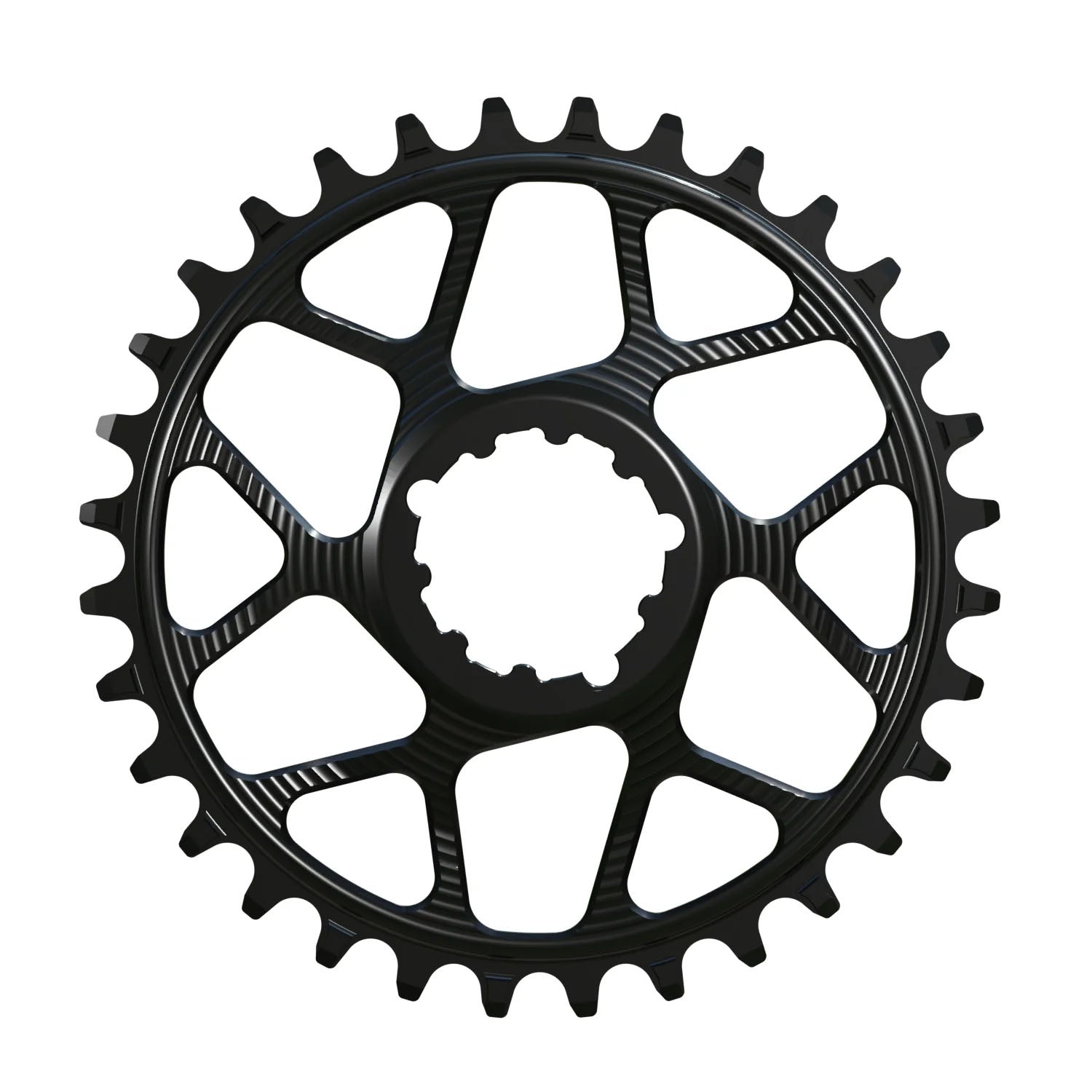 Works Components Round Chainring SRAM 3-Bolt 28T Boost 3mm Blk