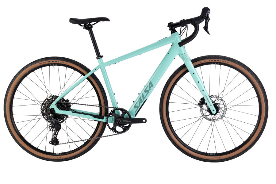Salsa Confluence Drop Bar Cues 11 eBike - 700c Aluminum Spearmint Green 49cm