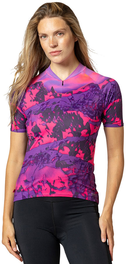 Terry Soleil Short Sleeve Jersey - Beartooth Fuchsia Small