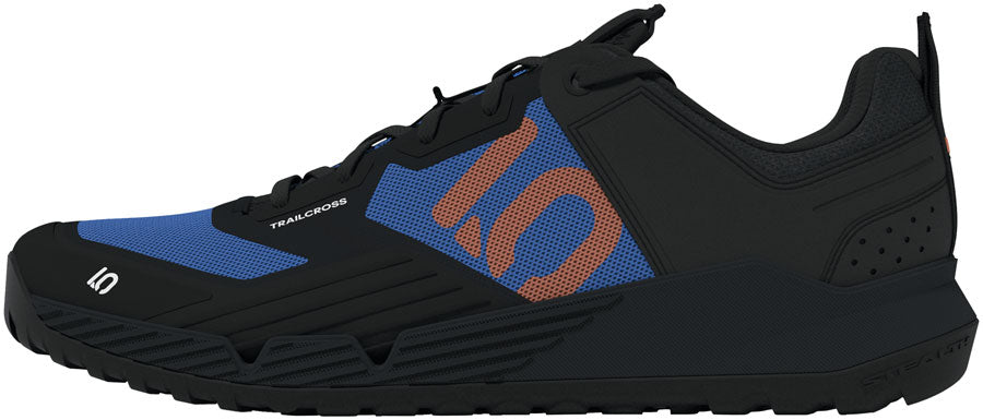 Five Ten Trailcross XT Flat Shoes - Men's Core Black/Pure Orange/Ray Blue 13