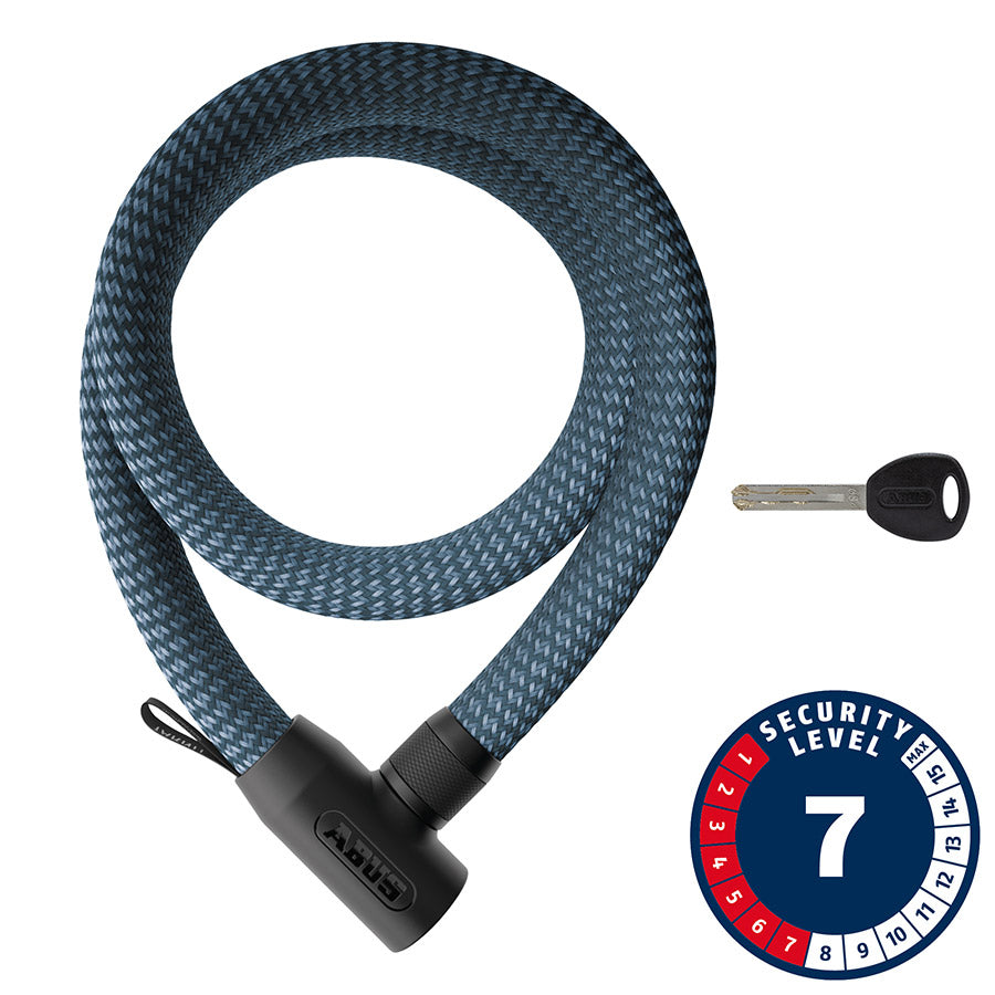 Abus Yarnit 4004K Chain Lock Key 24mm 110cm 43.3'' Denim Blue