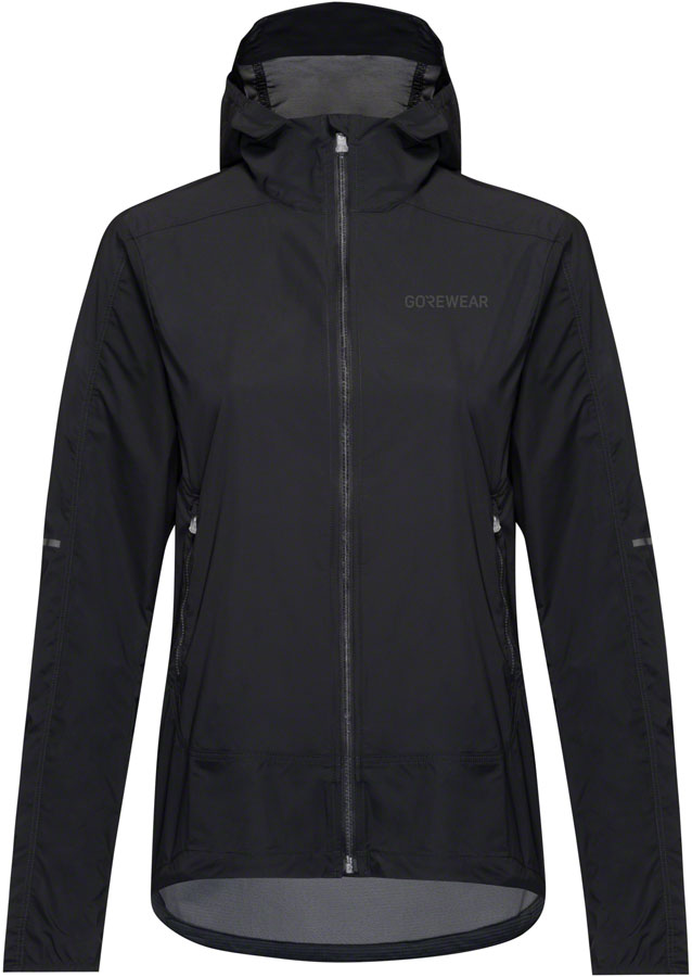 Gorewear Fernflow Hooded Windbreaker - Black Women's X-Large