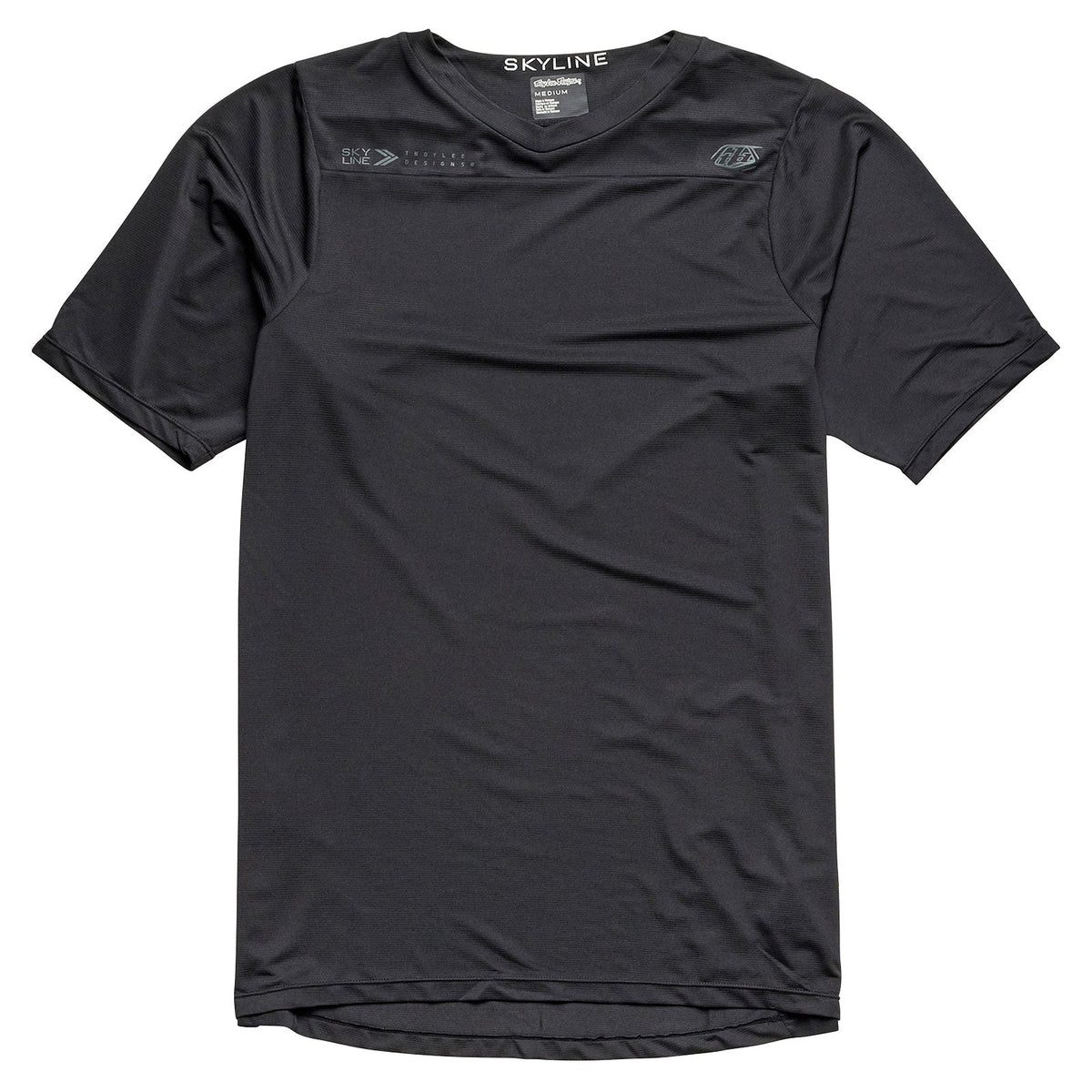 Skyline Short Sleeve Jersey Mono Black - BLACK / 2X