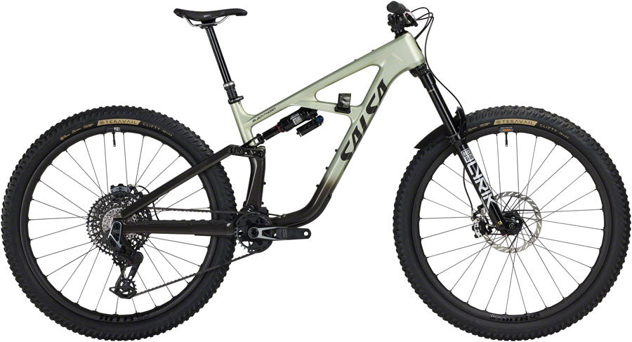 Salsa BLKthorn 145 C X0 AXS Transmission Bike - 29" Carbon CoffeeBLK / Sage Small