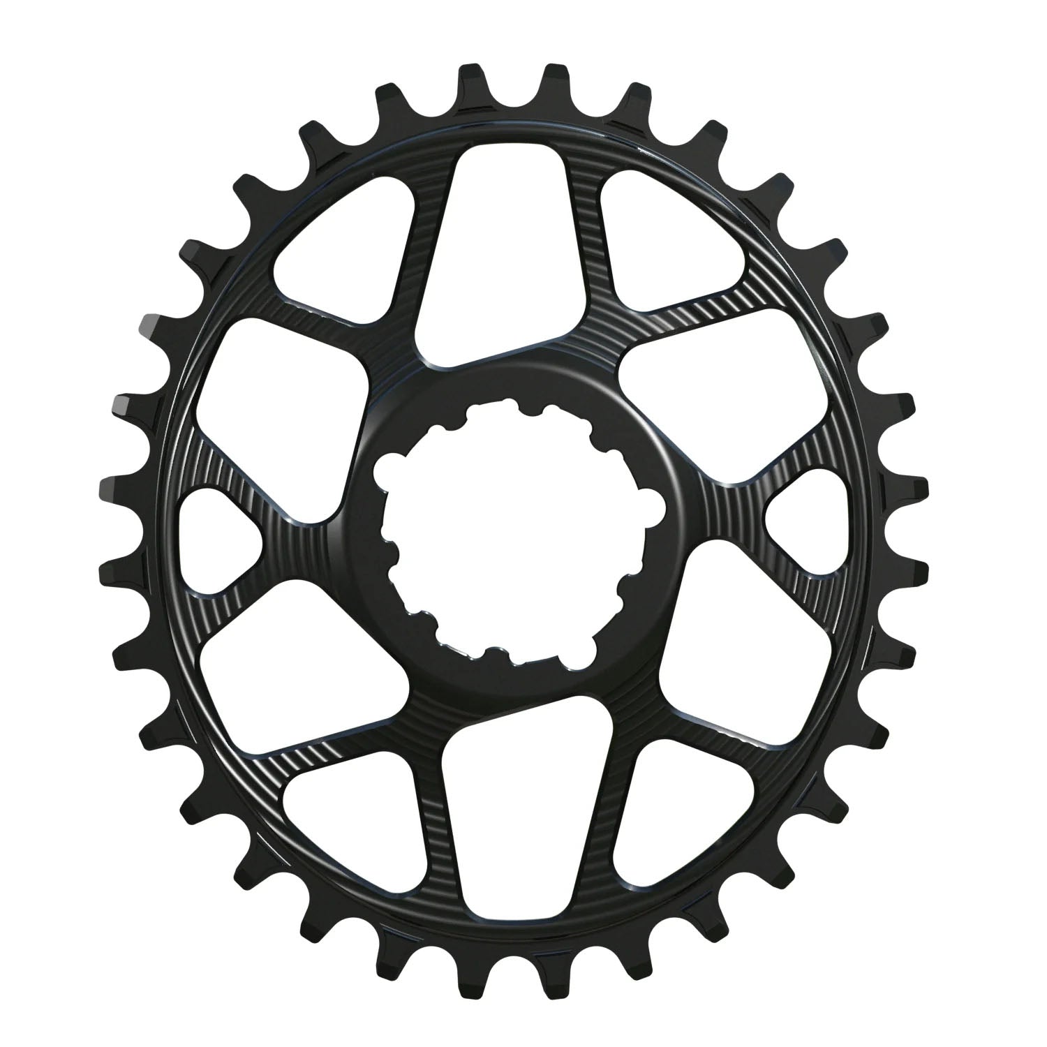 Works Components Oval Chainring SRAM 3-Bolt 30T Boost 3mm Blk