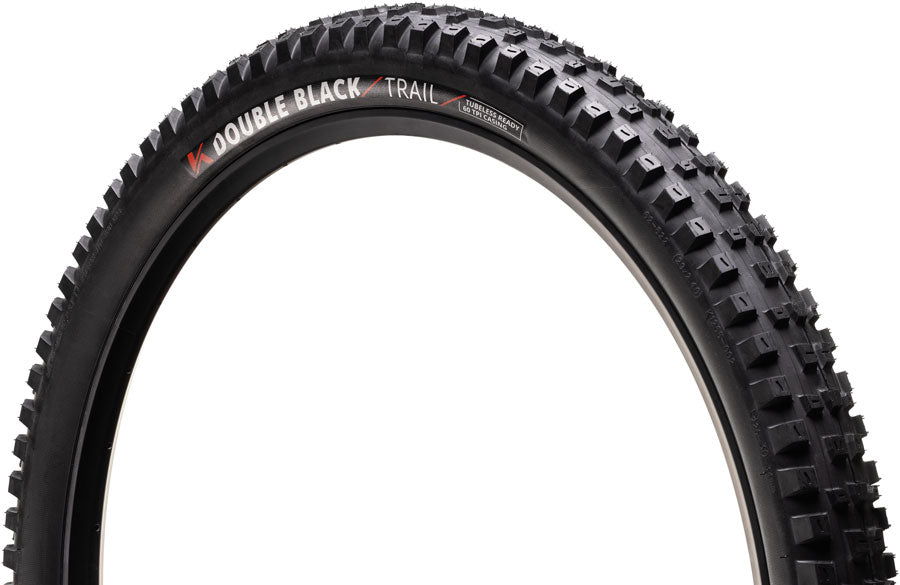 Kenda Double BLK Tire - 29 x 2.60 Tubeless Folding BLK Trail Dual Layer K-Series