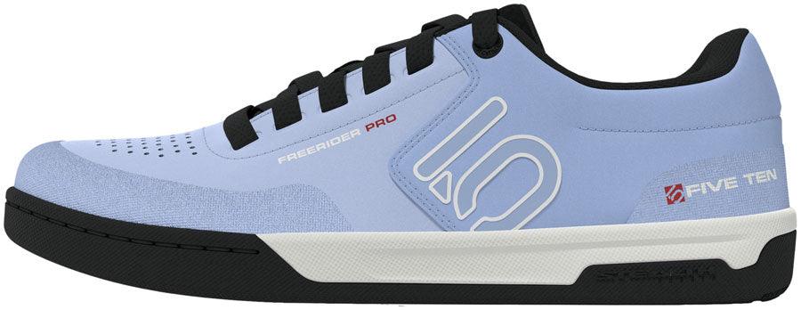 Five Ten Freerider Pro Flat Shoes - Women's Crystal Sky/Off White/Glow Blue 8