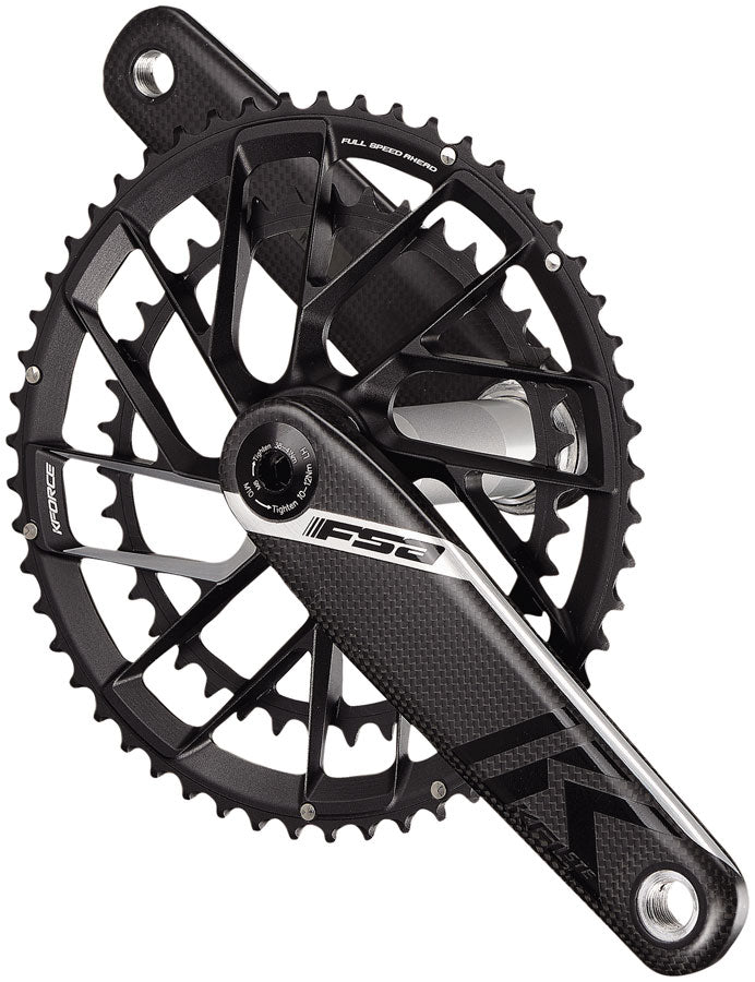 Full Speed Ahead K-Force Team Edition 2x Crankset -175mm 53/39t 11-Speed Direct Mount Chainring 386EVO Spindle Carbon/BLK