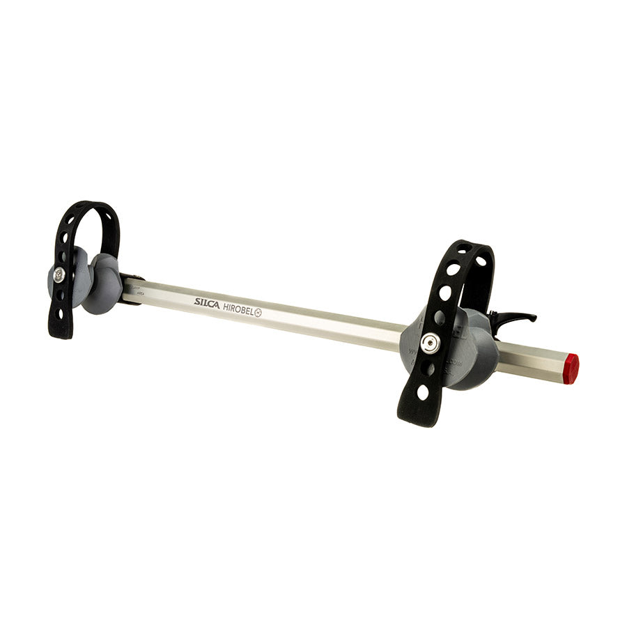 Silca Hirobel Frame Clamp Holds your carbon fiber or aero frame in soft cradles so you don't have to clamp it directly in a repair stand's vise