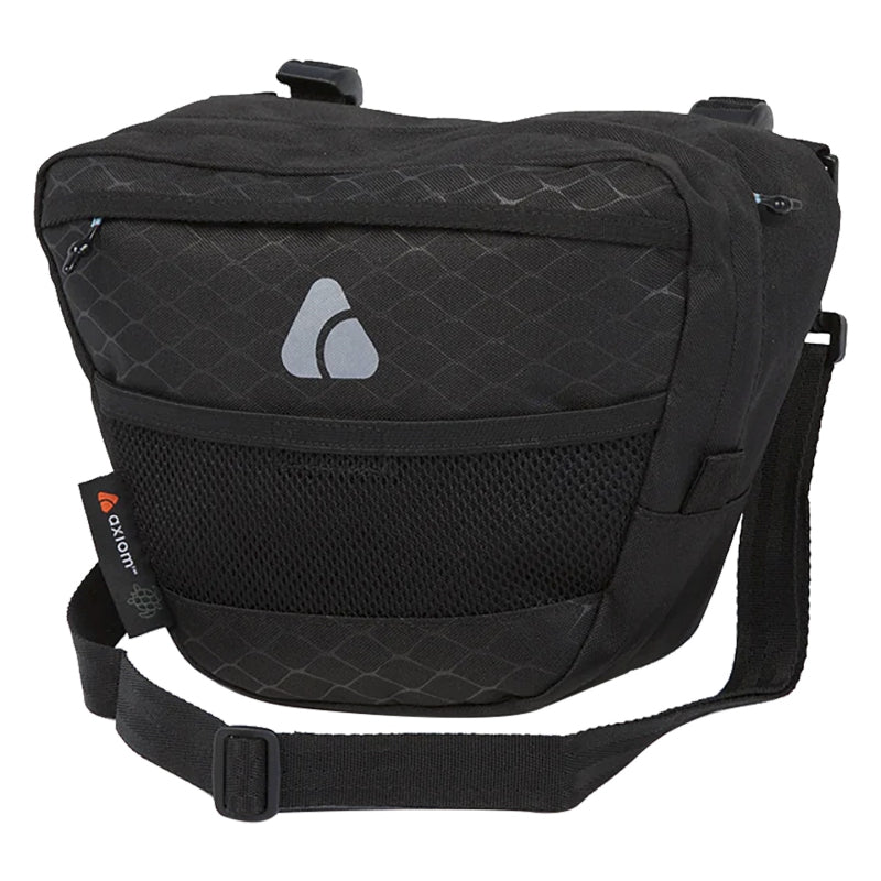 Axiom Oceanweave Barpack 4 Handlebar Bag Velcro Straps 5.1x9x1.6” 231.9 c.i. Black