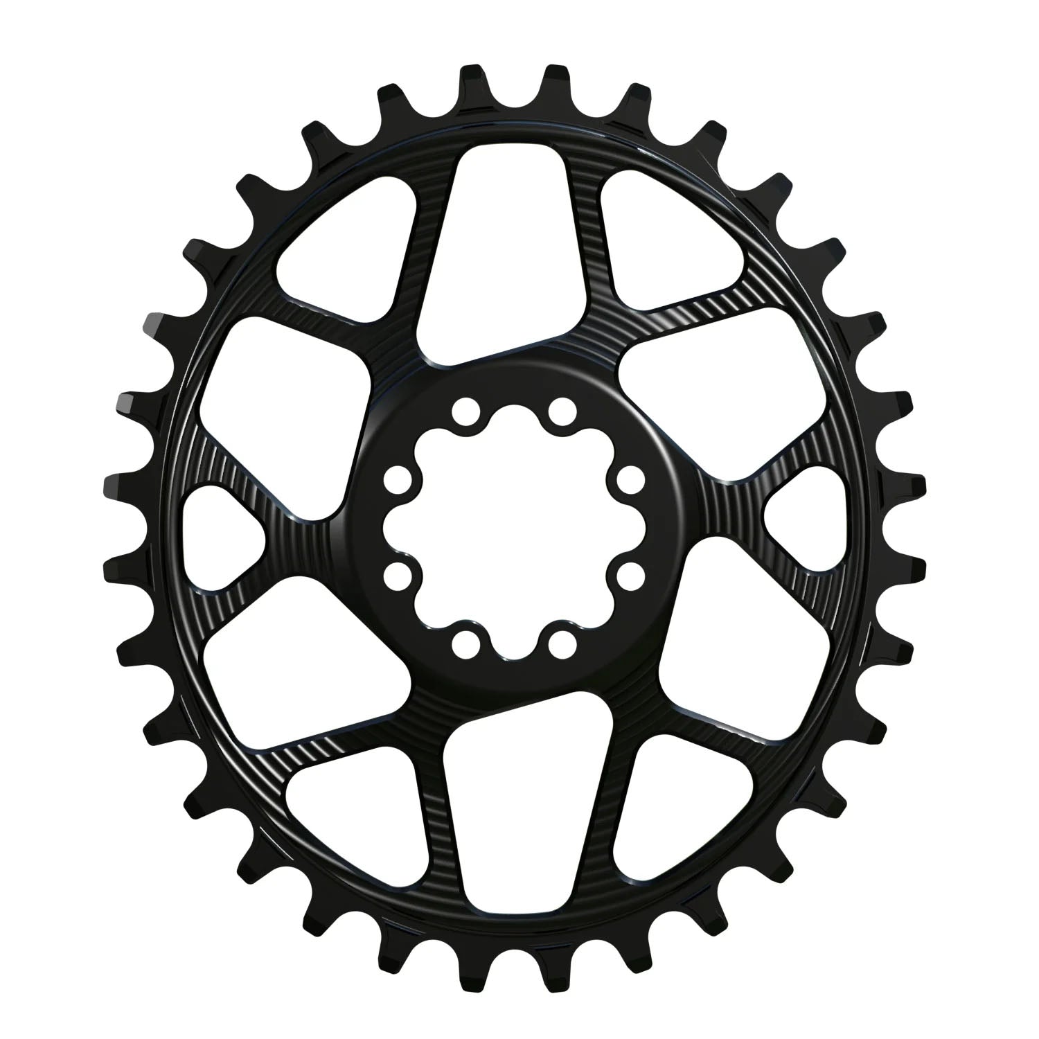 Works Components Oval Chainring SRAM 8-Bolt 32T Boost 3mm Blk