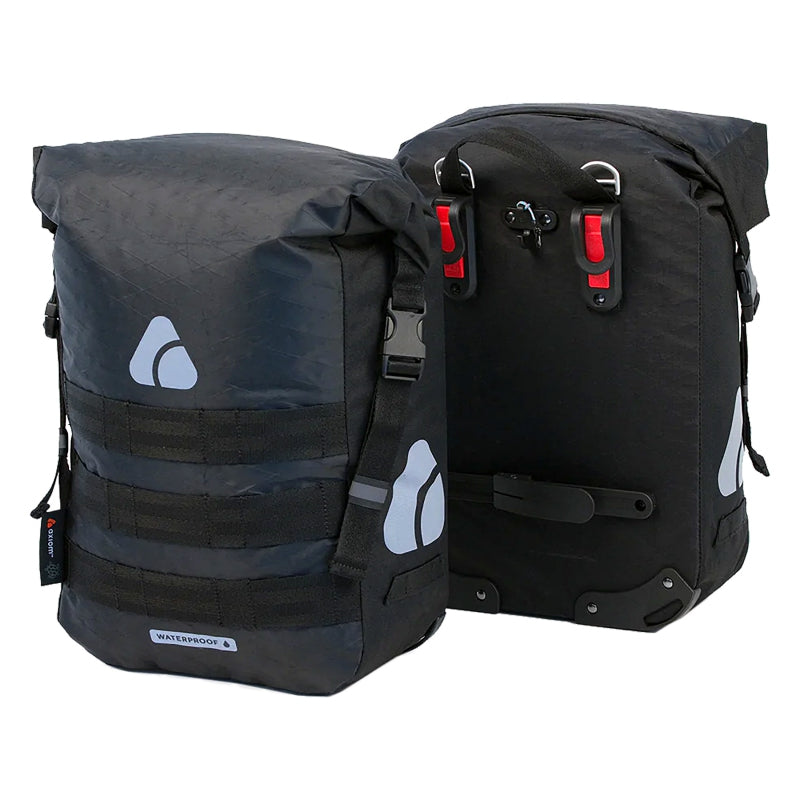 Axiom Ocean-X Pannierpack 32+ Pannier Hook-On 15.4x10.6x5.9` (x2) 1928 c.i. Black