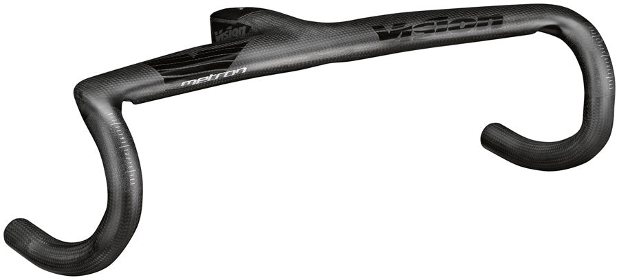 Vision Metron 5D ACR EVO Drop Handlebar 40cm Width 110mm Stem Length -6° Angle Integrated Carbon Design – BLK