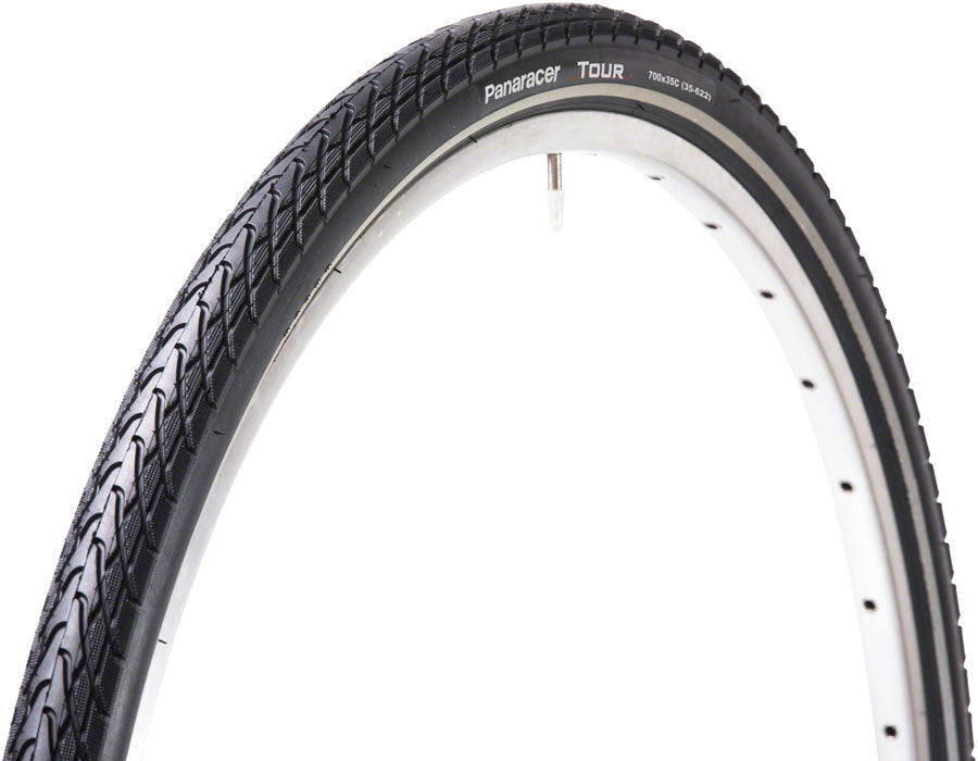 Panaracer TourGuardPlus Tire - 700 x 35 Clincher Wire Black/Reflective