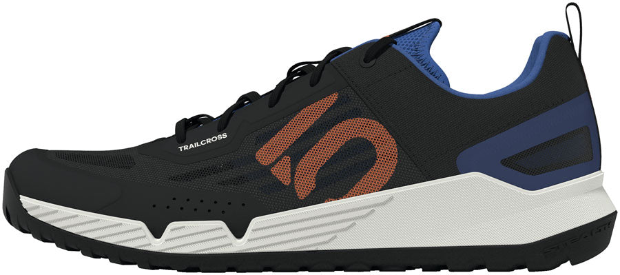 Five Ten Trailcross LT Flat Shoes - Men's Core BLK/Pure Orange/Ray Blue 12.5