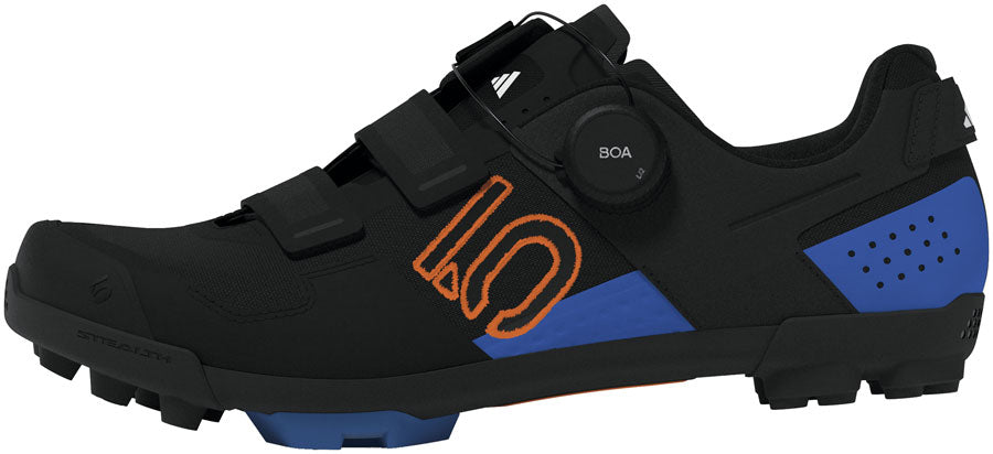 Five Ten Kestrel BOA Mountain Clipless Shoes - Men's Core BLK/Pure Orange/Ray Blue 12