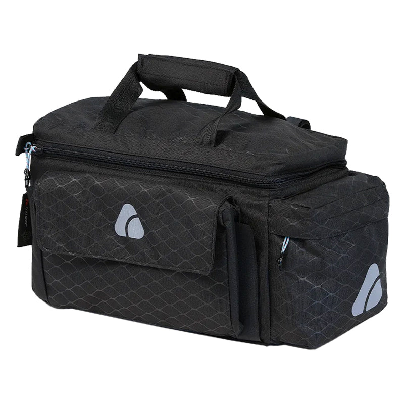 Axiom Oceanweave Icepack Trunk X15 Trunk Rear Rack Bag Velcro Straps 7.8x11.8x5.9` (Closed) 933 c.i. Black