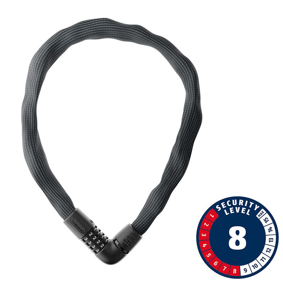 Abus IVERA 7210C Chain Lock Combination 7mm 85cm 33.5" Grey