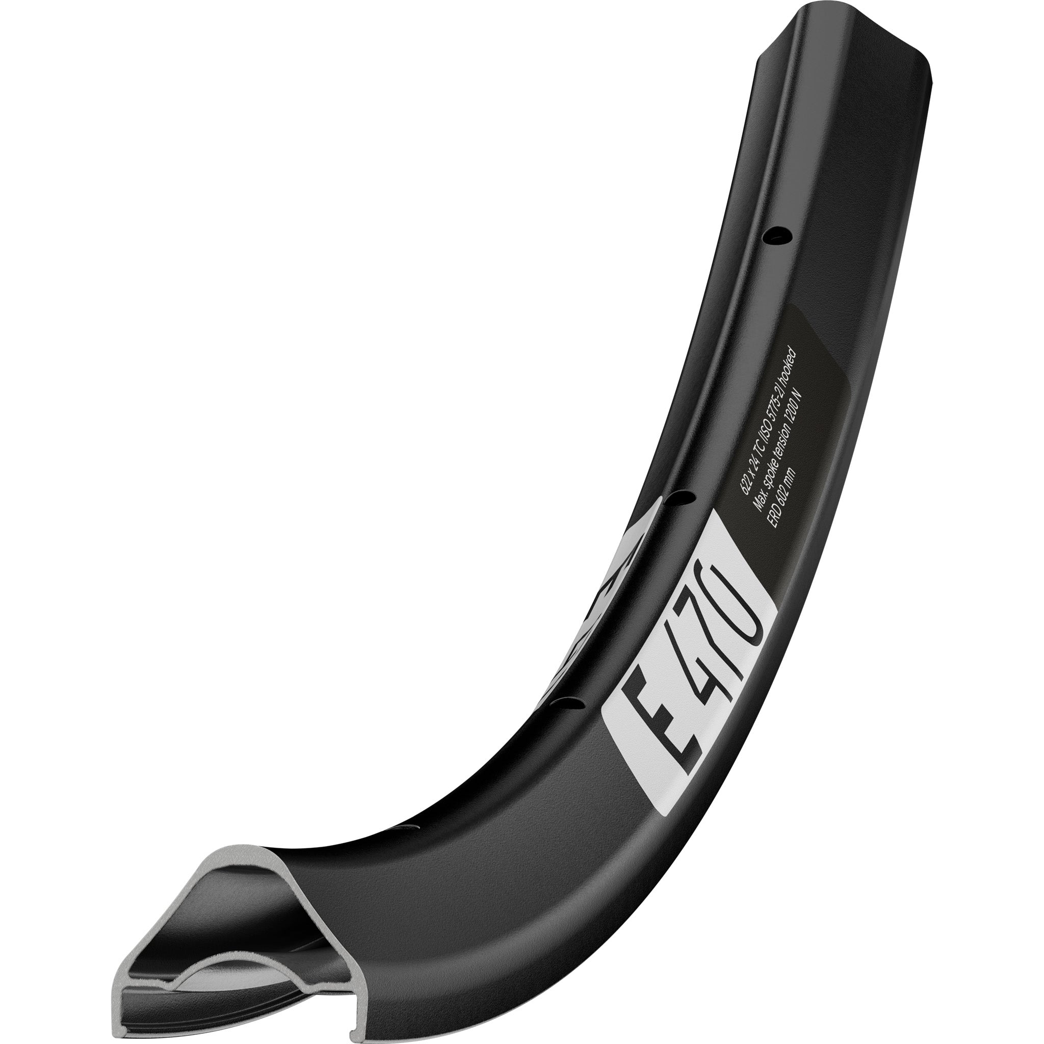 DT Swiss E 470 Tubeless Ready 700c Disc Rim 32h Black
