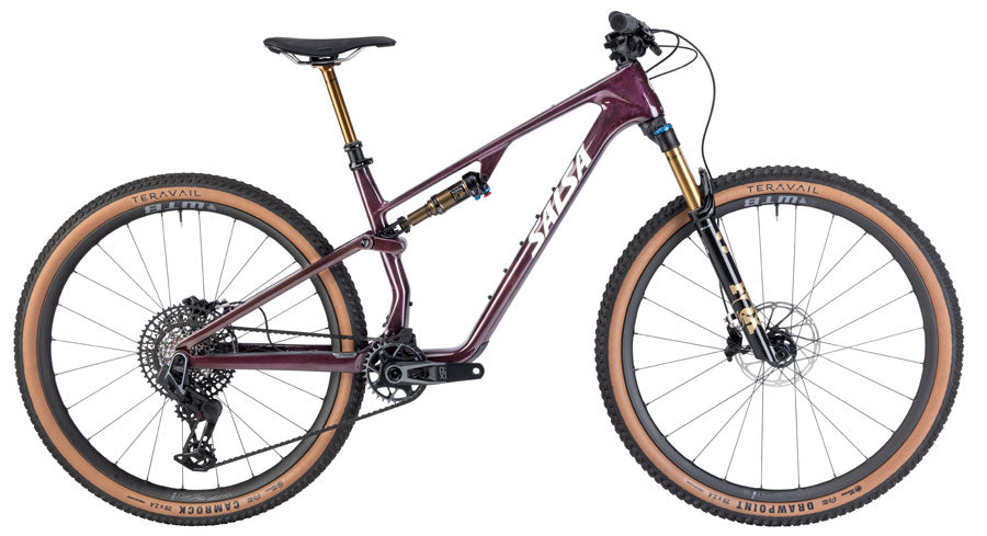 Salsa Spearfish C DLX X0 AXS Transmission Bike - 29" Carbon Deep Orchid Carbon Large