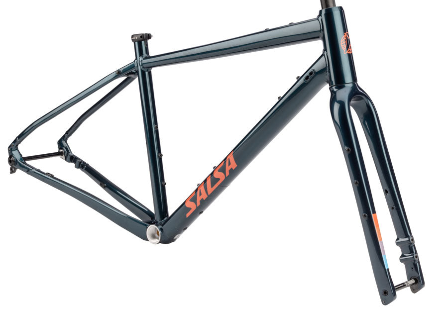 Salsa Journeyer Drop Bar Frameset - Aluminum Midnight Blue 49cm