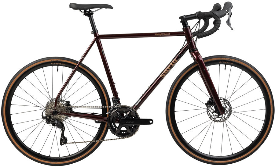 Surly Midnight Special Bike - 700c Steel 105 2x12 Carbon Fork BLK Cherry Fizz 64cm