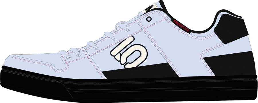 Five Ten Freerider Flat Shoes - Women's Crystal Sky/Off White/Core Black 9