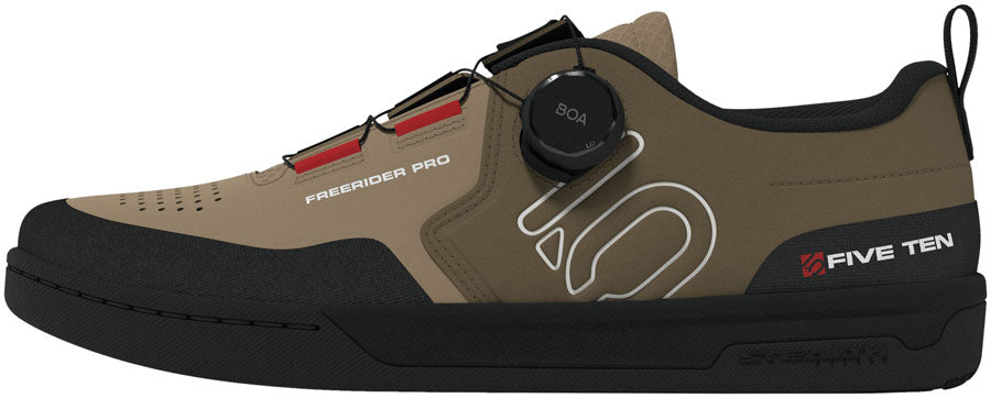 Five Ten Freerider Pro Boa Flat Shoes - Men's Cardboard/Off White/Core BLK 9
