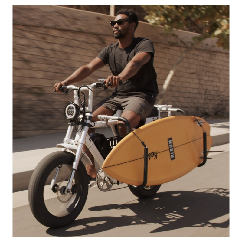 Moved by bikes Dual Sport Racks Surfboard Carrier Bolt-on Black Short and Longboards