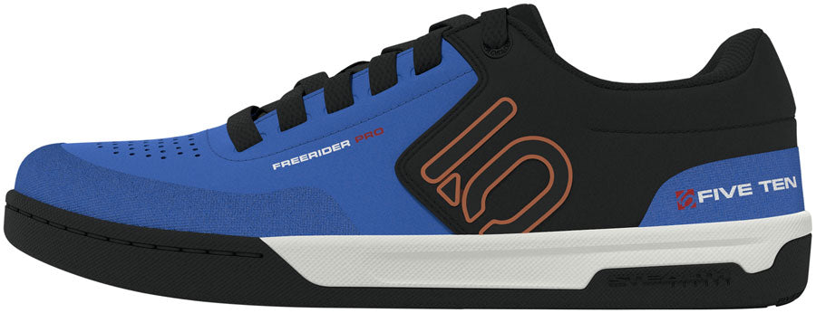 Five Ten Freerider Pro Flat Shoes - Men's Core Black/Pure Orange/Ray Blue 9