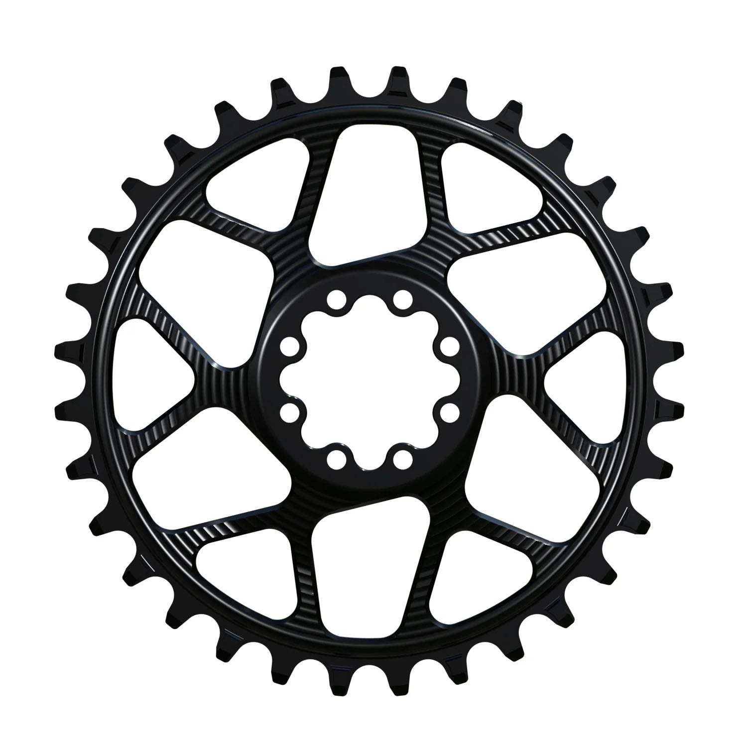 Works Components Round Chainring SRAM 8-Bolt 32T Boost 3mm Blk